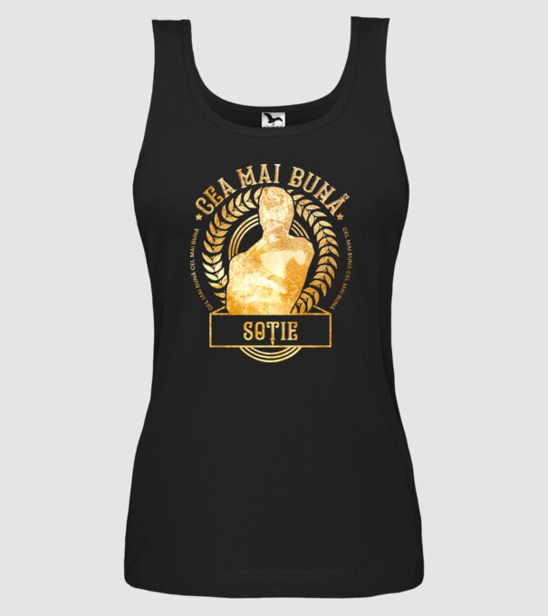 Cea mai bună soție model negru pe tricou