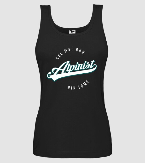 Cel mai bun alpinist din lume model negru pe tricou