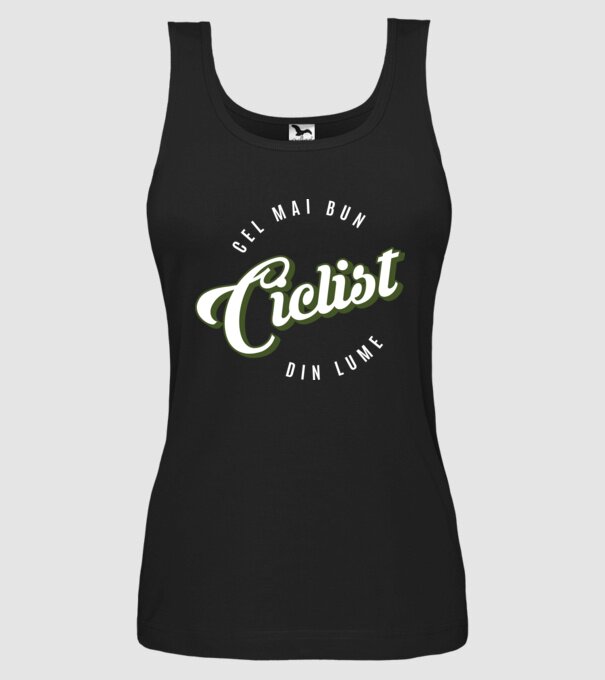 Cel mai bun Ciclist din lume model negru pe tricou