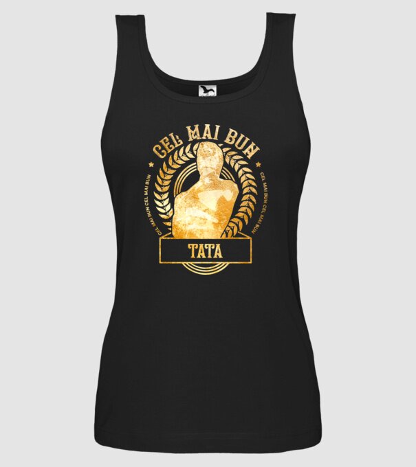 Cel mai bun tată model negru pe tricou
