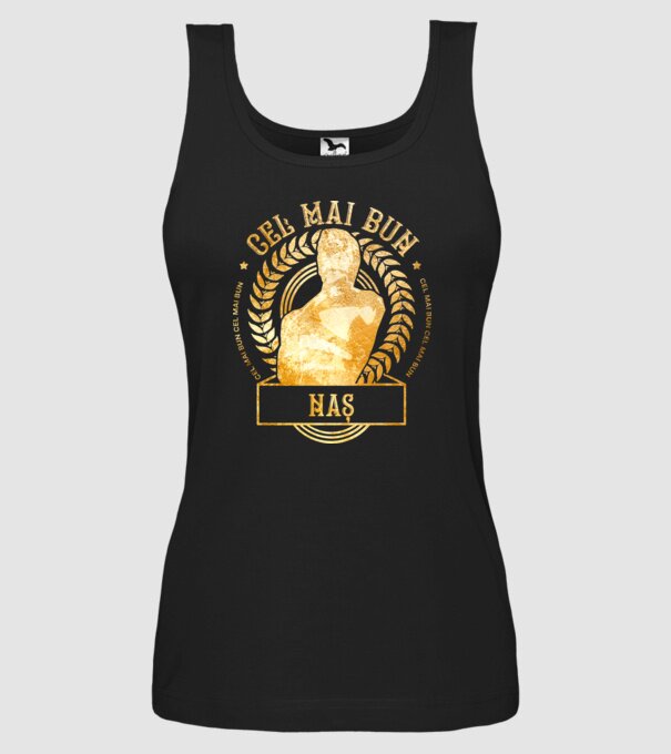 Cel mai bun naș model negru pe tricou
