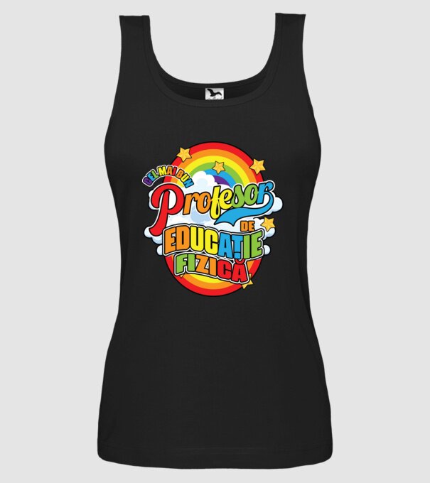 Cel mai bun educație fizică model negru pe tricou