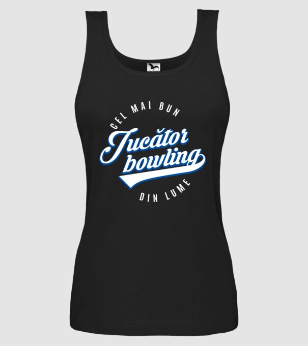 cel mai bun jucător bowling din lume model negru pe tricou