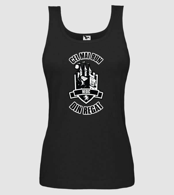 Cel mai bun medic din regat model negru pe tricou