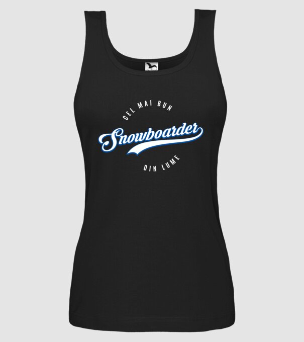 cel mai bun snowboarder din lume model negru pe tricou