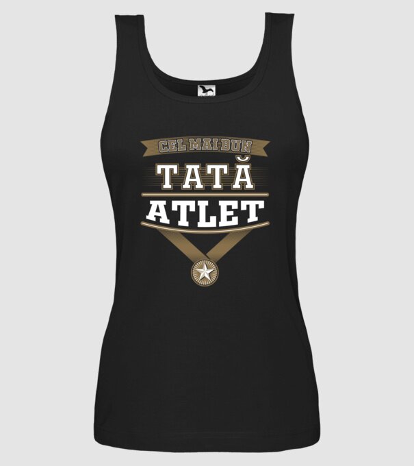 Cel mai bun tată atlet model negru pe tricou