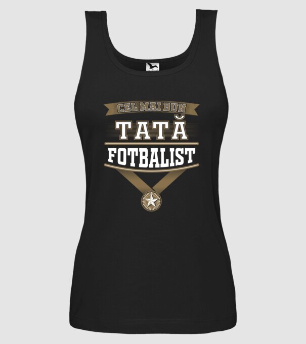 Cel mai bun tată fotbalist model negru pe tricou