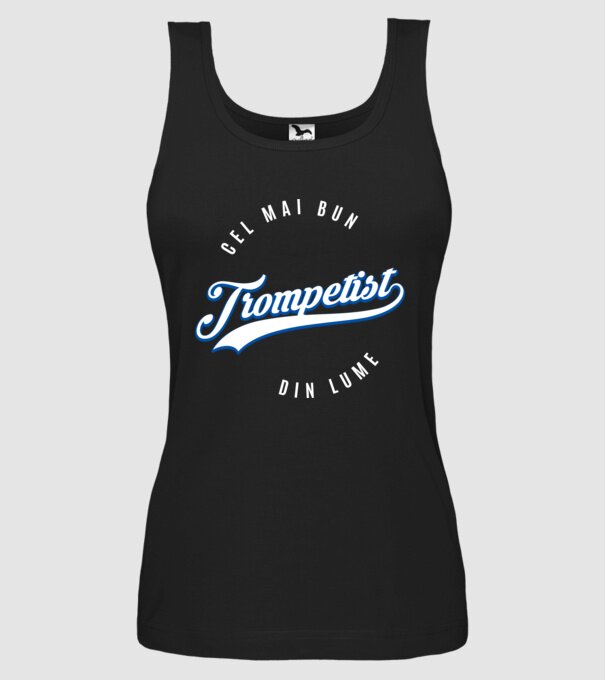 Cel mai bun trompetist din lume model negru pe tricou
