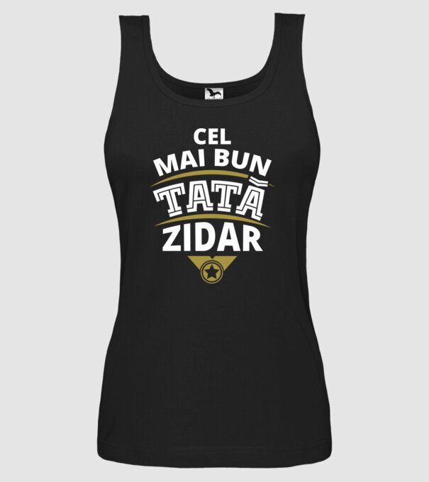 Cel mai bun tată zidar model negru pe tricou