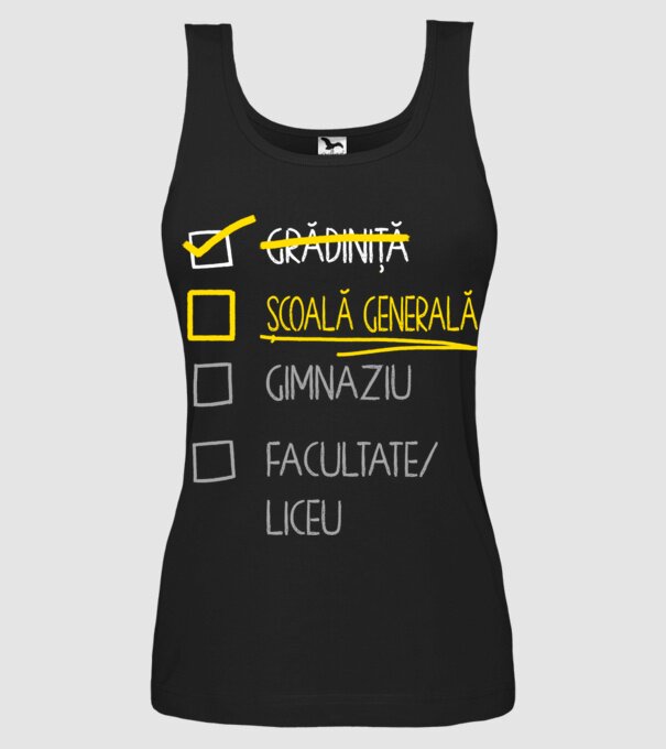 Cheklist educație - grădiniță negru model negru pe tricou