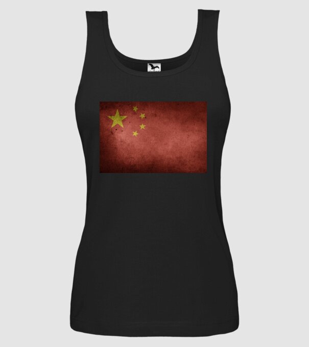 CHINA model negru pe tricou