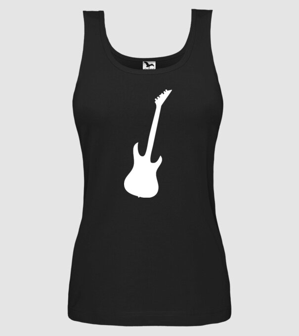chitară model negru pe tricou