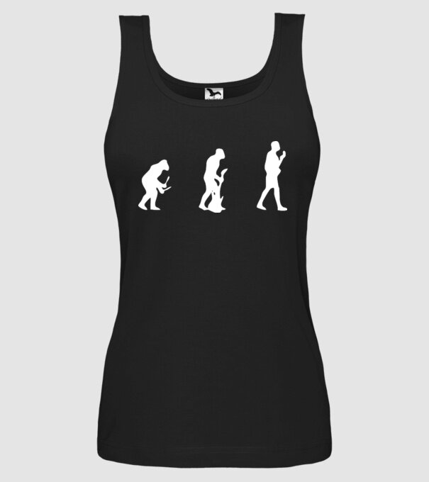 chitară evolution model negru pe tricou