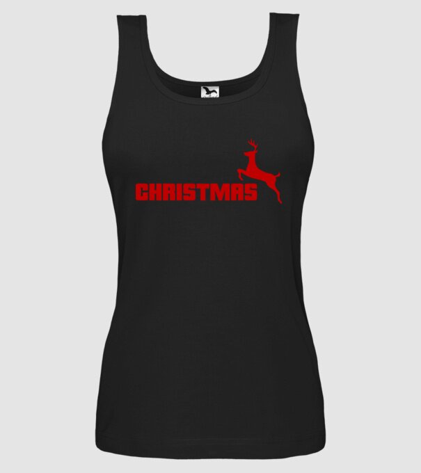 Christmas logo model negru pe tricou