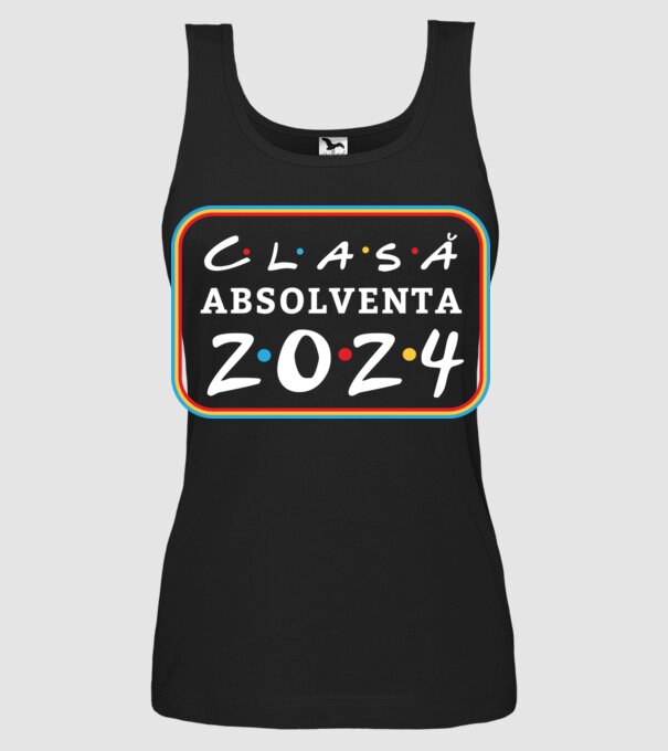 Clasă absolventă friends model negru pe tricou