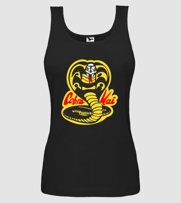 cobra kai logo model negru pe tricou