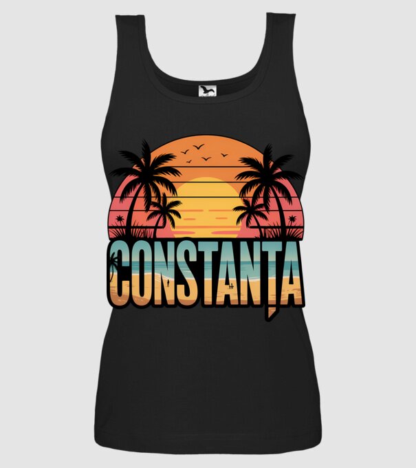 Constanța model negru pe tricou