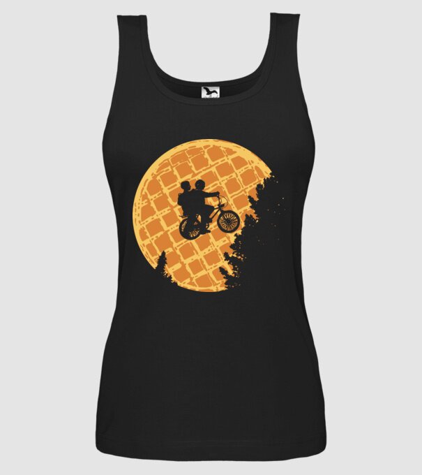 cookie moon stranger things model negru pe tricou