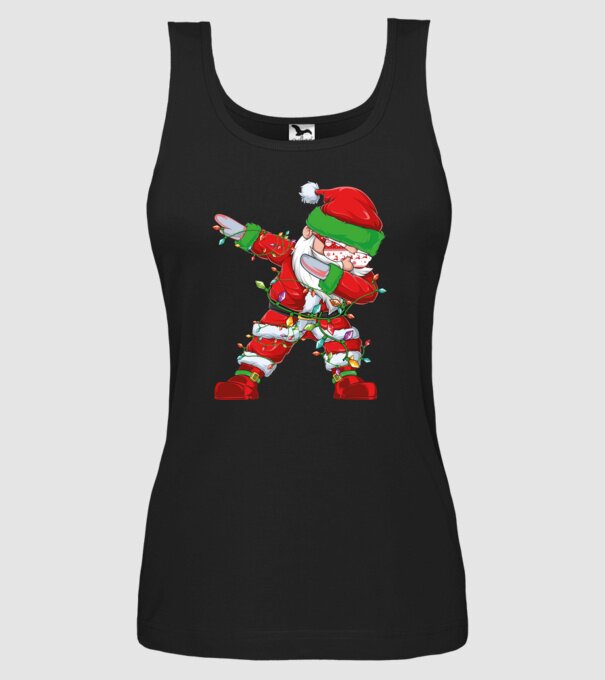 Dab Santa model negru pe tricou