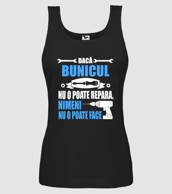 Dacă bunicul nu o poate repara, nimeni nu o poate face model negru pe tricou