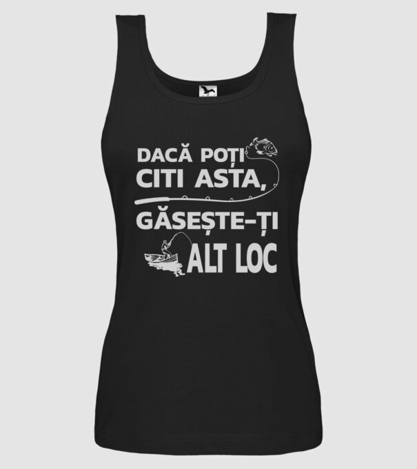 Dacă poți citi asta, găsește-ți alt loc model negru pe tricou