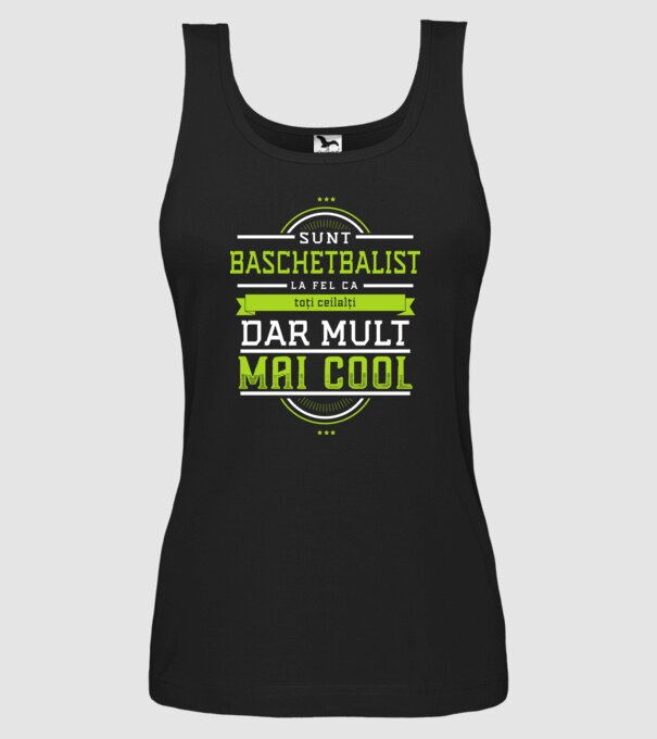 sunt baschetbalist, la fel ca toți ceilalți, dar mult mai cool model negru pe tricou
