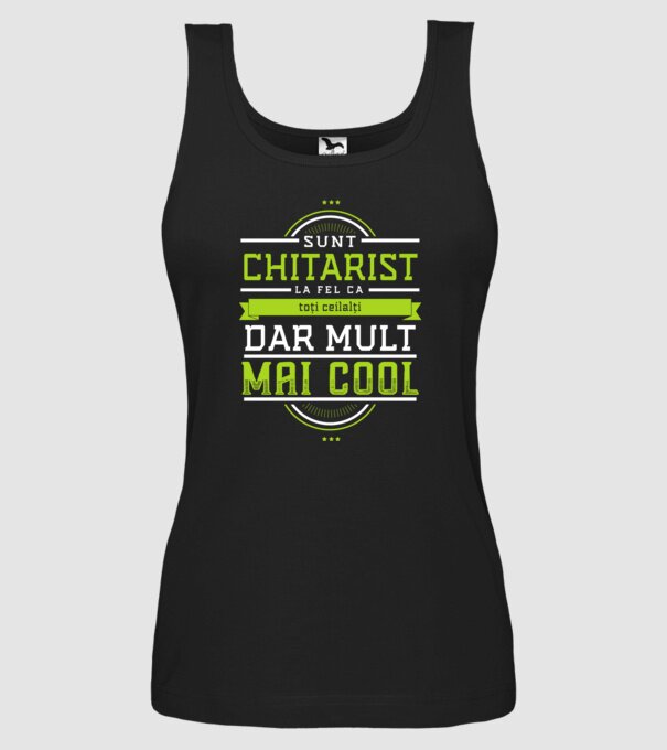 sunt chitarist, la fel ca toți ceilalți, dar mult mai cool model negru pe tricou
