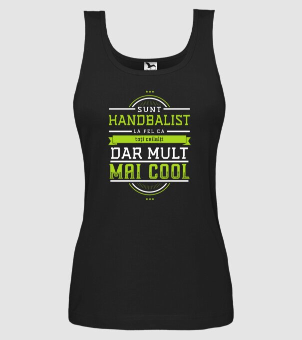 Sunt handbalist, la fel ca toți ceilalți, dar mult mai cool model negru pe tricou