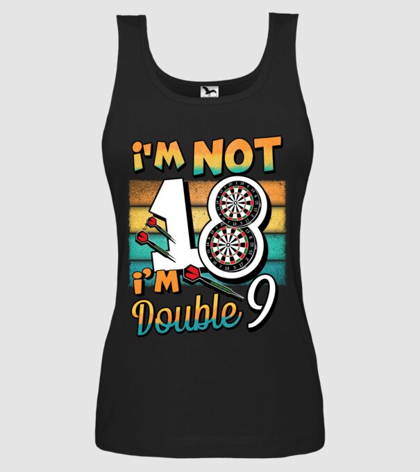 Darts Birthday 18 years old model negru pe tricou
