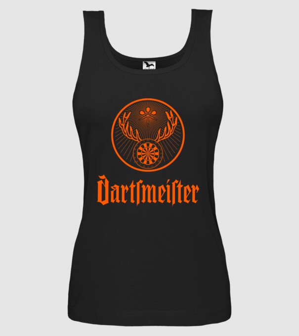 Dartsmeister Dark model negru pe tricou