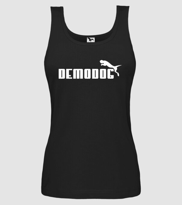 demodog logo model negru pe tricou