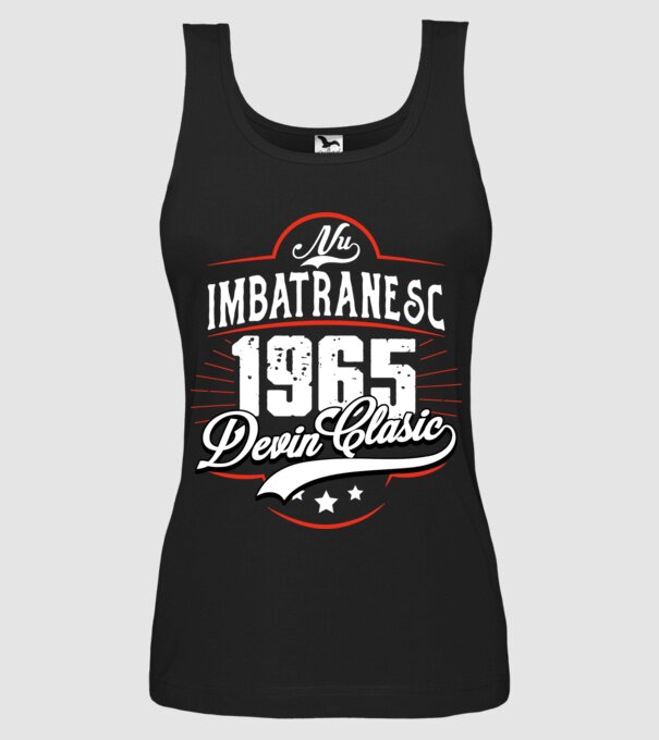 Devin Clasic - 1965 model negru pe tricou