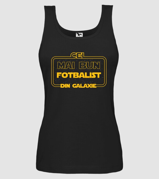 Cel mai bun fotbalist din galaxie model negru pe tricou