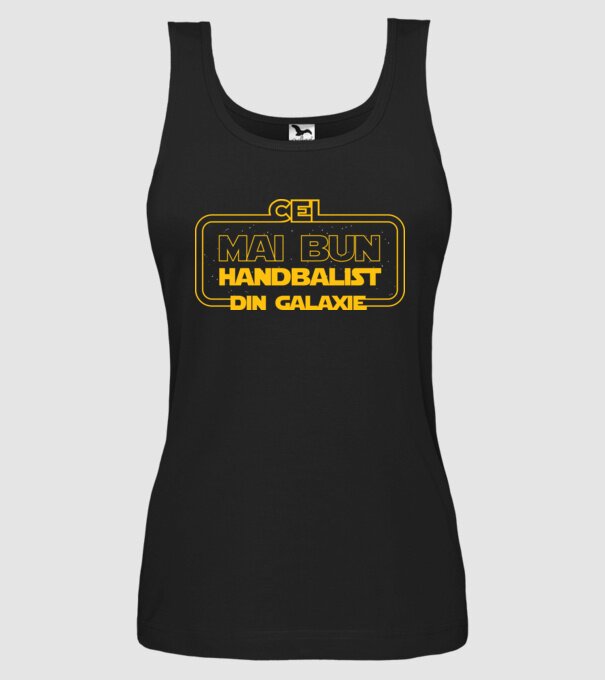 Cel mai bun handbalist din galaxie model negru pe tricou