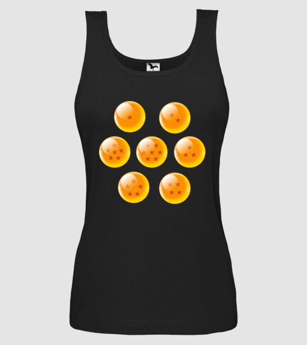 dragonballs model negru pe tricou