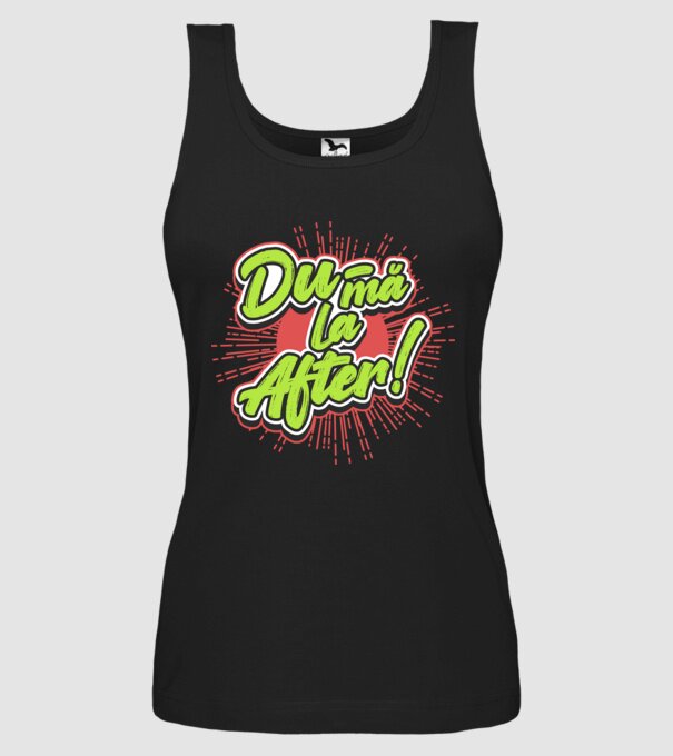 Du-mă la After model negru pe tricou
