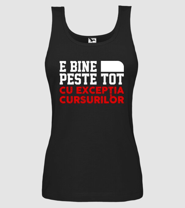 e bine peste tot, cu excepția cursurilor D1104825 model negru pe tricou