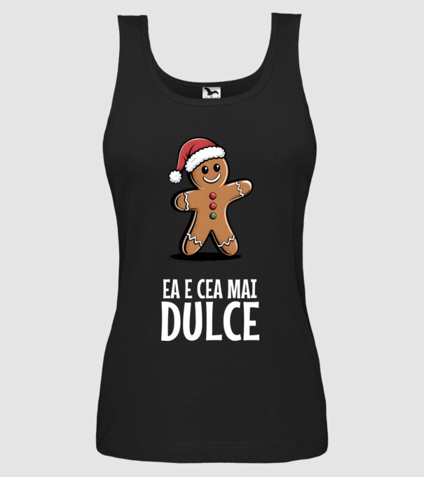 Ea e cea mai dulce Negru model negru pe tricou
