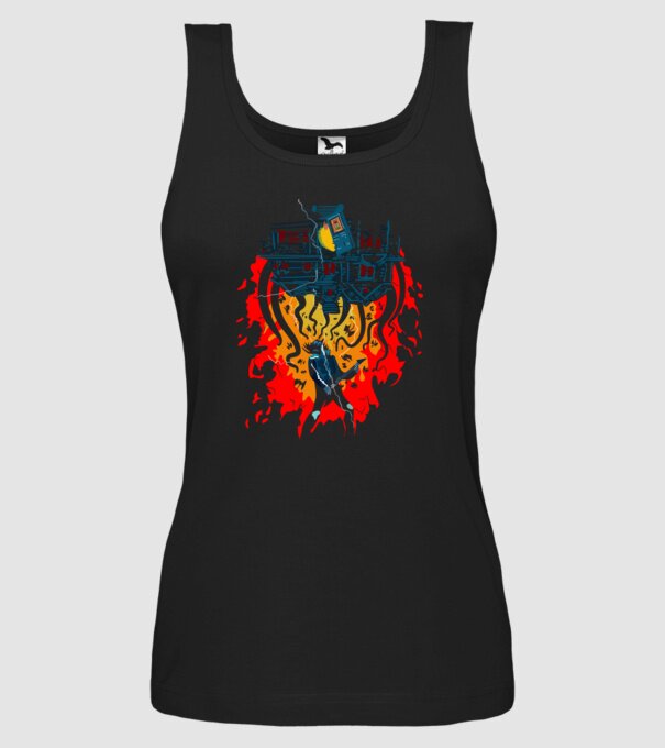 eddie munson guitar model negru pe tricou