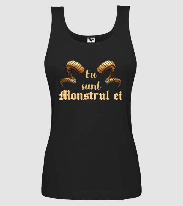 eu sunt monstrul ei model negru pe tricou