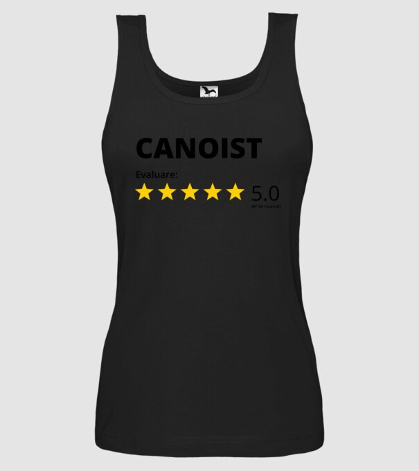 Evaluare 5 CANOIST model negru pe tricou