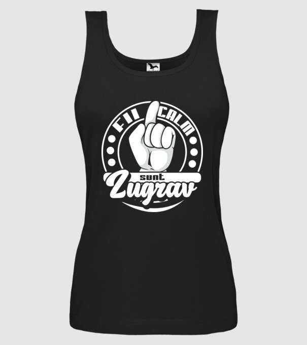 Fii calm... sunt zugrav model negru pe tricou