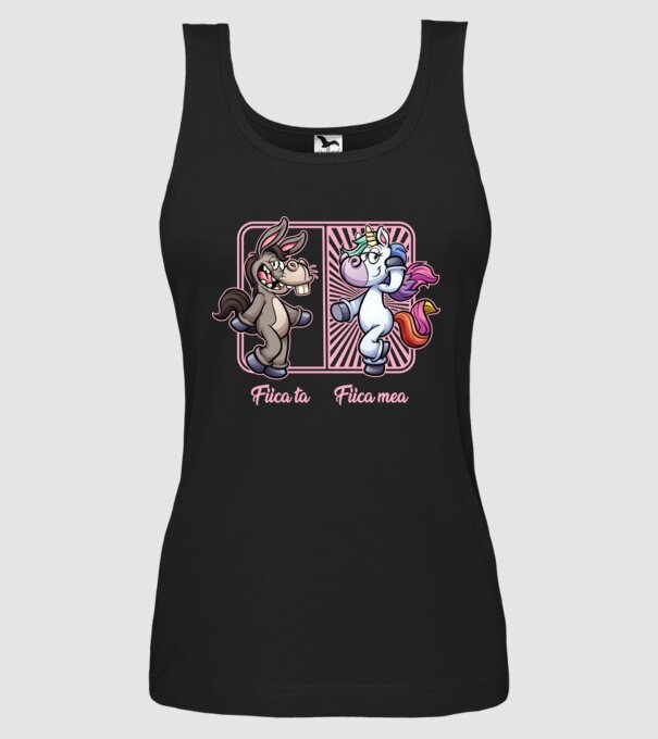 fiica ta - fiica mea model negru pe tricou