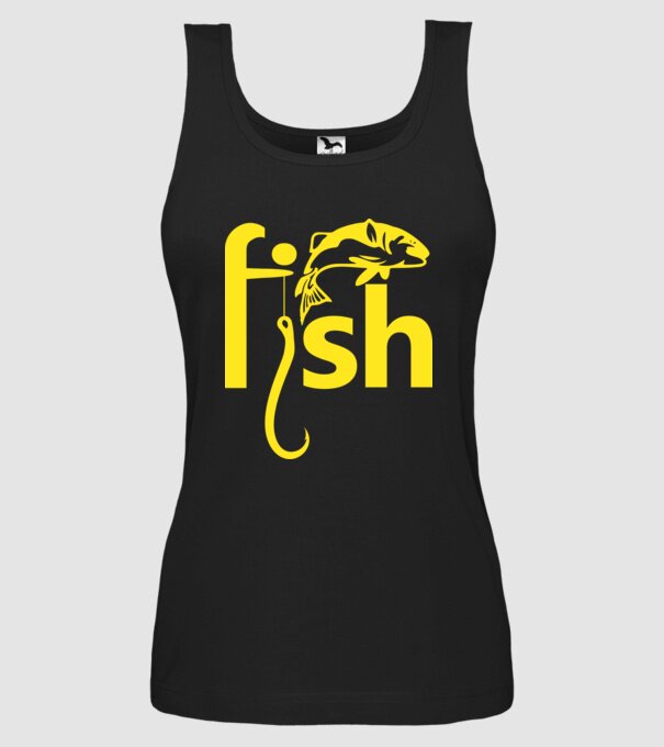 Fish model negru pe tricou
