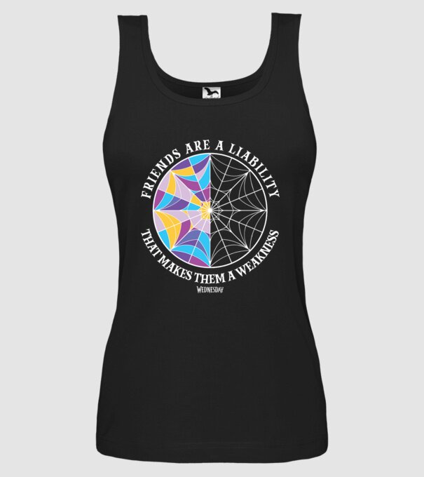 Friends are liability model negru pe tricou