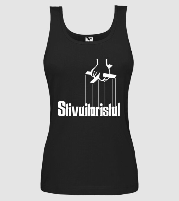 Stivuitoristul model negru pe tricou