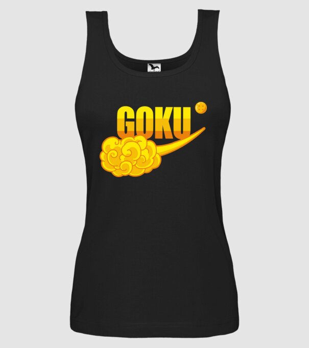 goku cloud model negru pe tricou