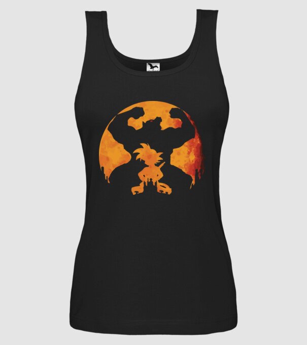 goku sunset model negru pe tricou