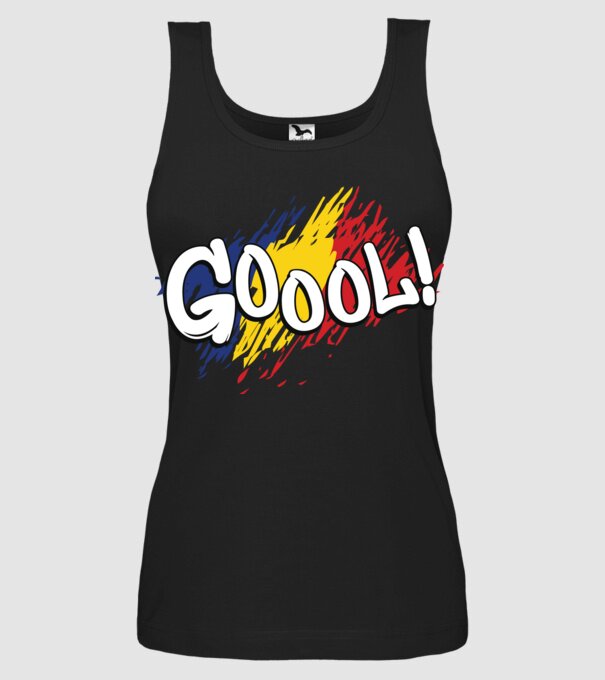 GOOOL model negru pe tricou