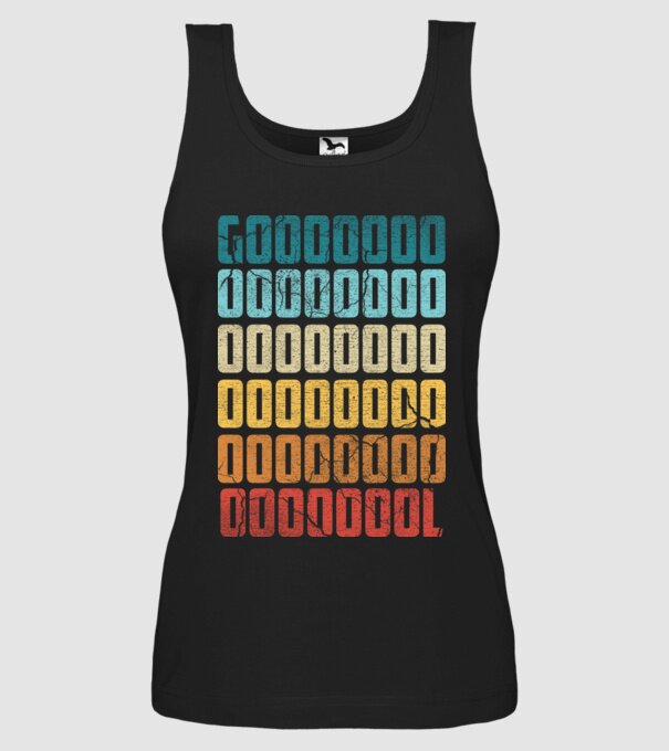 GOOOL retro model negru pe tricou